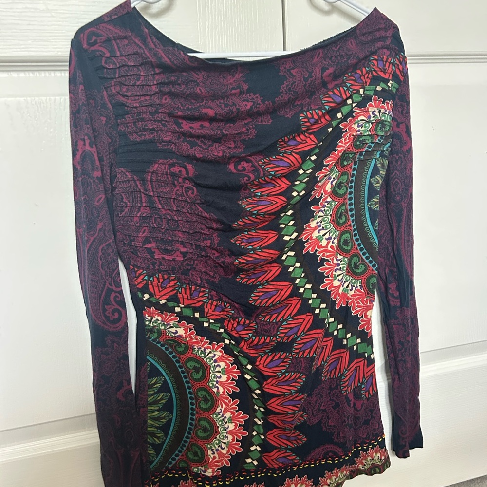 Colorful Patterned Women's Top